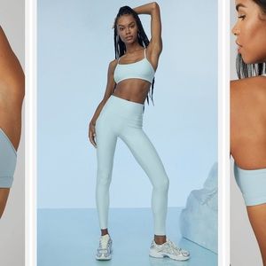 ALO Yoga Light Blue High-Rise Leggings